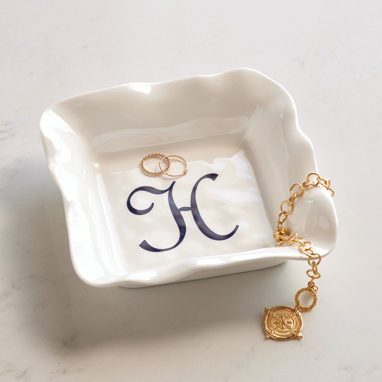 Personalized Ruffled Tray - Shop-orias