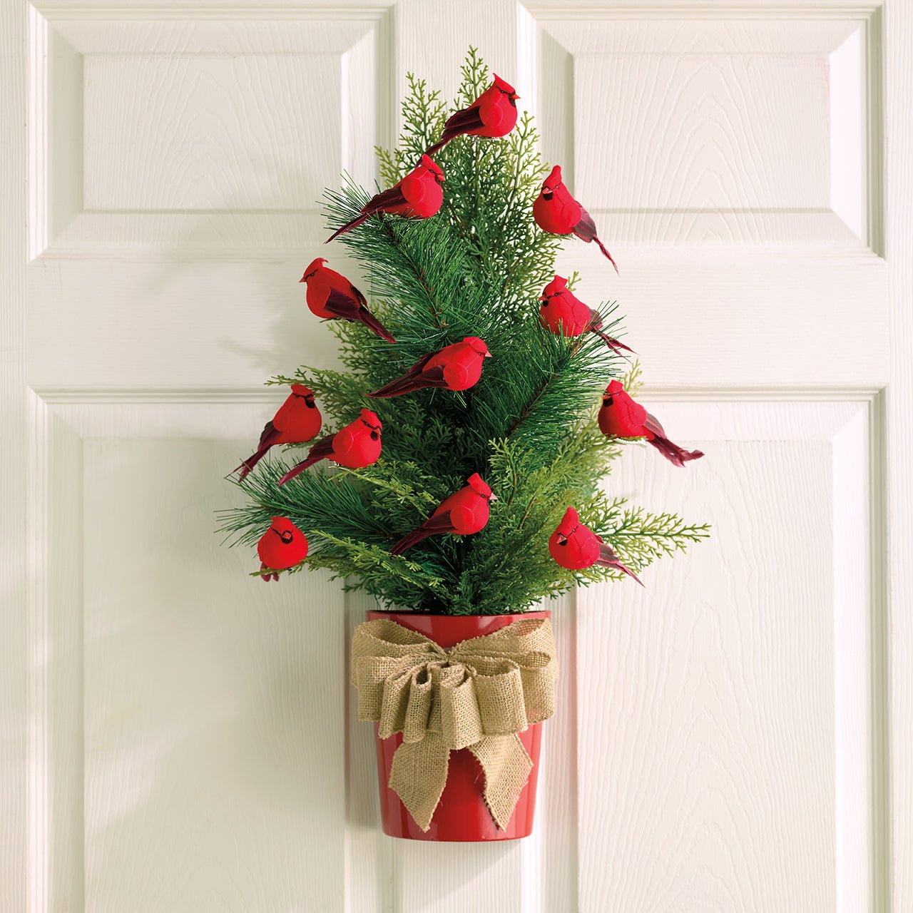 Potted Tree with Cardinals - Shop-orias