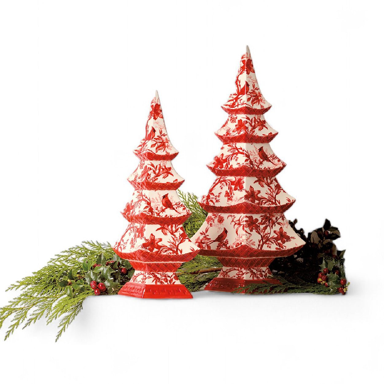 Red Chinoiserie Tree Set - Shop-orias