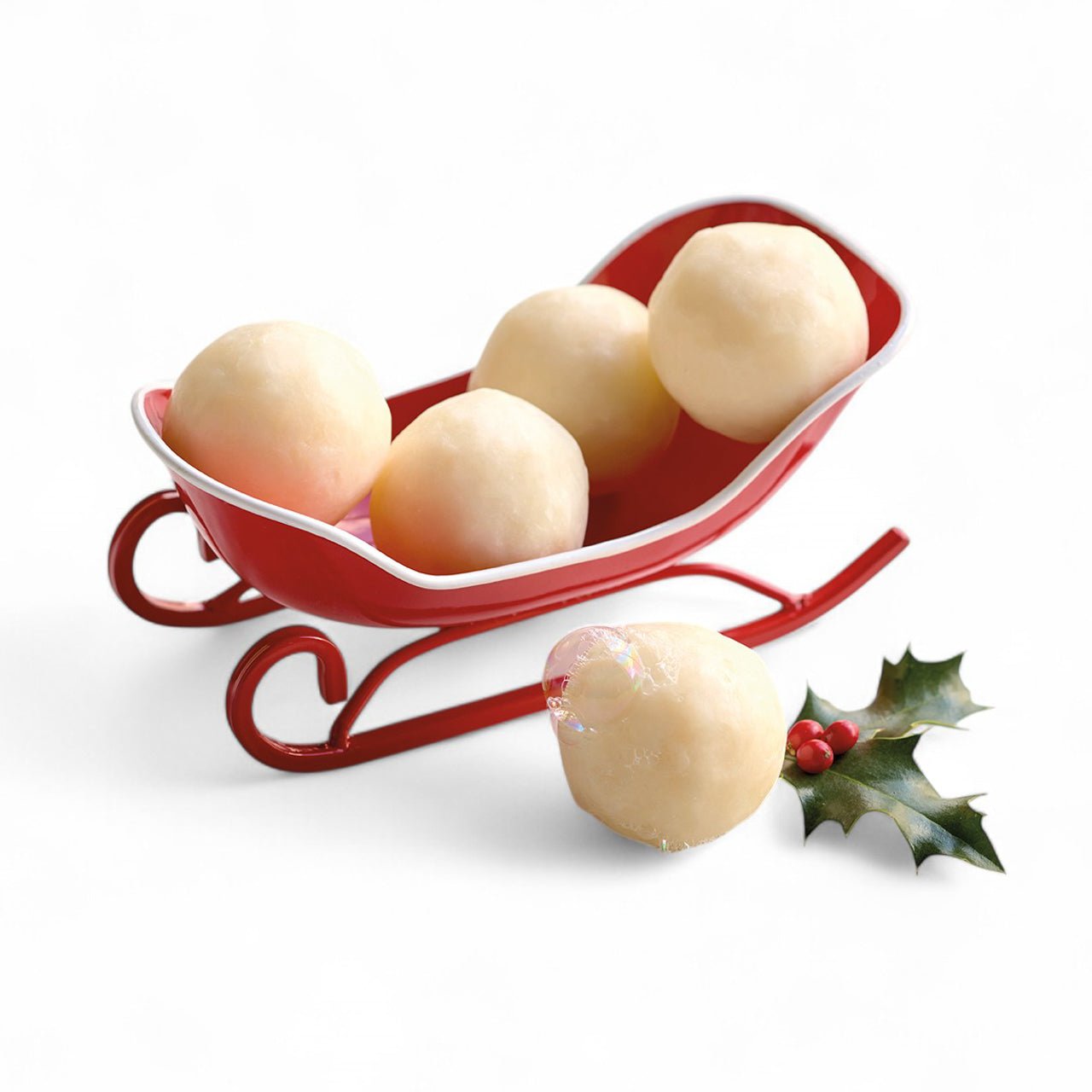 Sleigh with Peppermint Soap Balls - Shop-orias