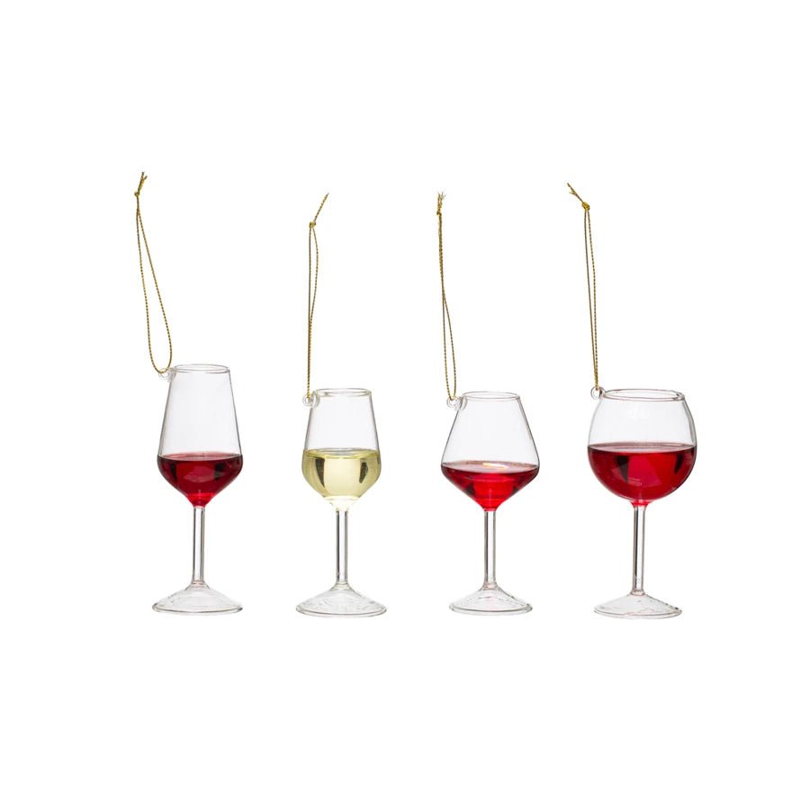 Wine Glass Ornaments Set - Shop-orias