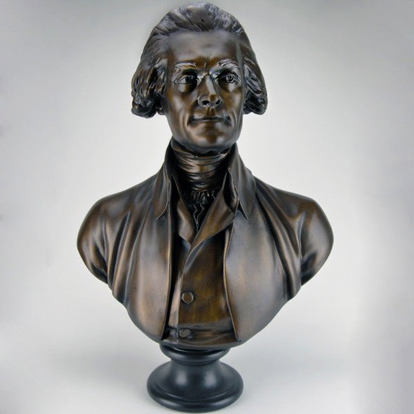 28" Bronze Finish Thomas Jefferson Bust - Shop-orias
