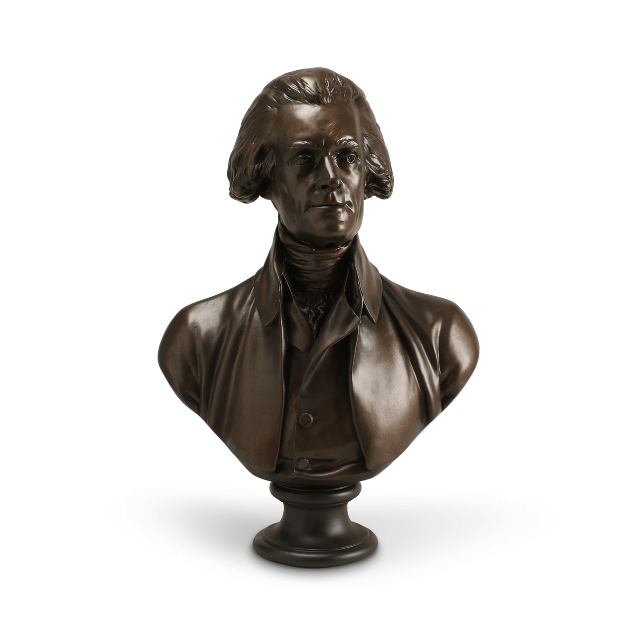 28" Bronze Finish Thomas Jefferson Bust - Shop-orias