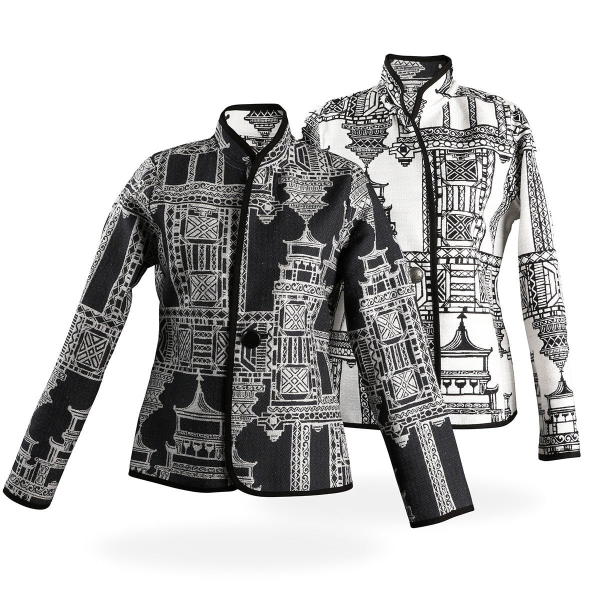Black & White Reversible Jacket - Shop-orias