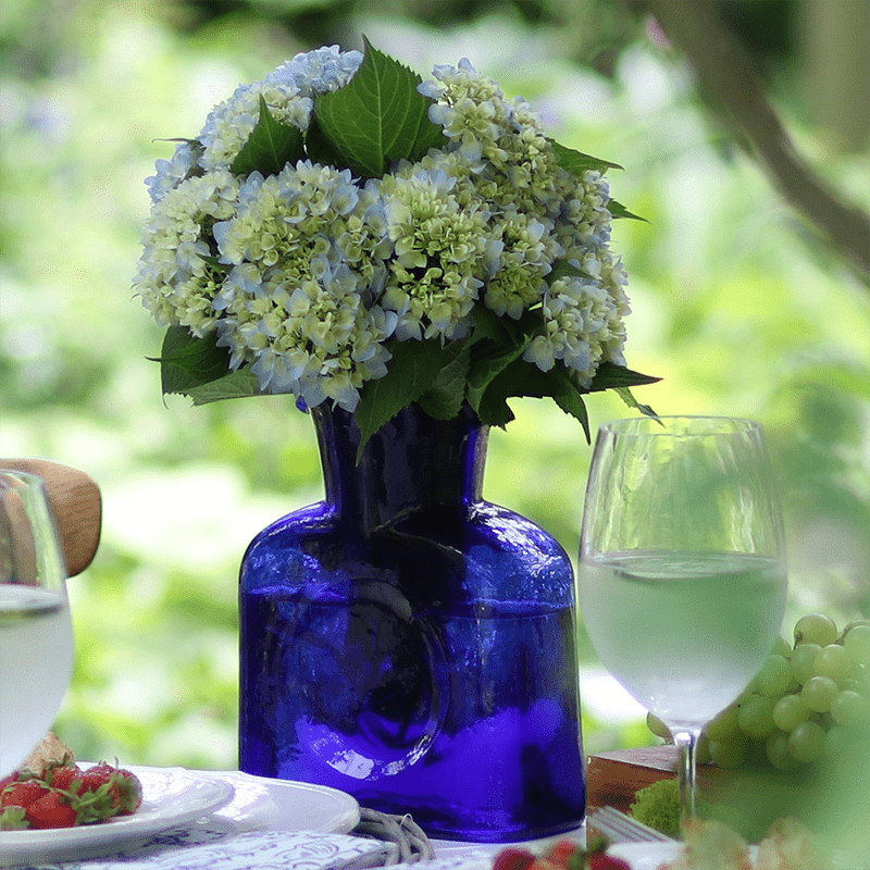 Blenko Cobalt Blue Glass Pitcher - Shop-orias