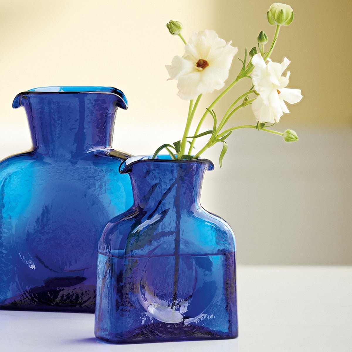 Blenko Cobalt Mini Glass Pitcher - Shop-orias
