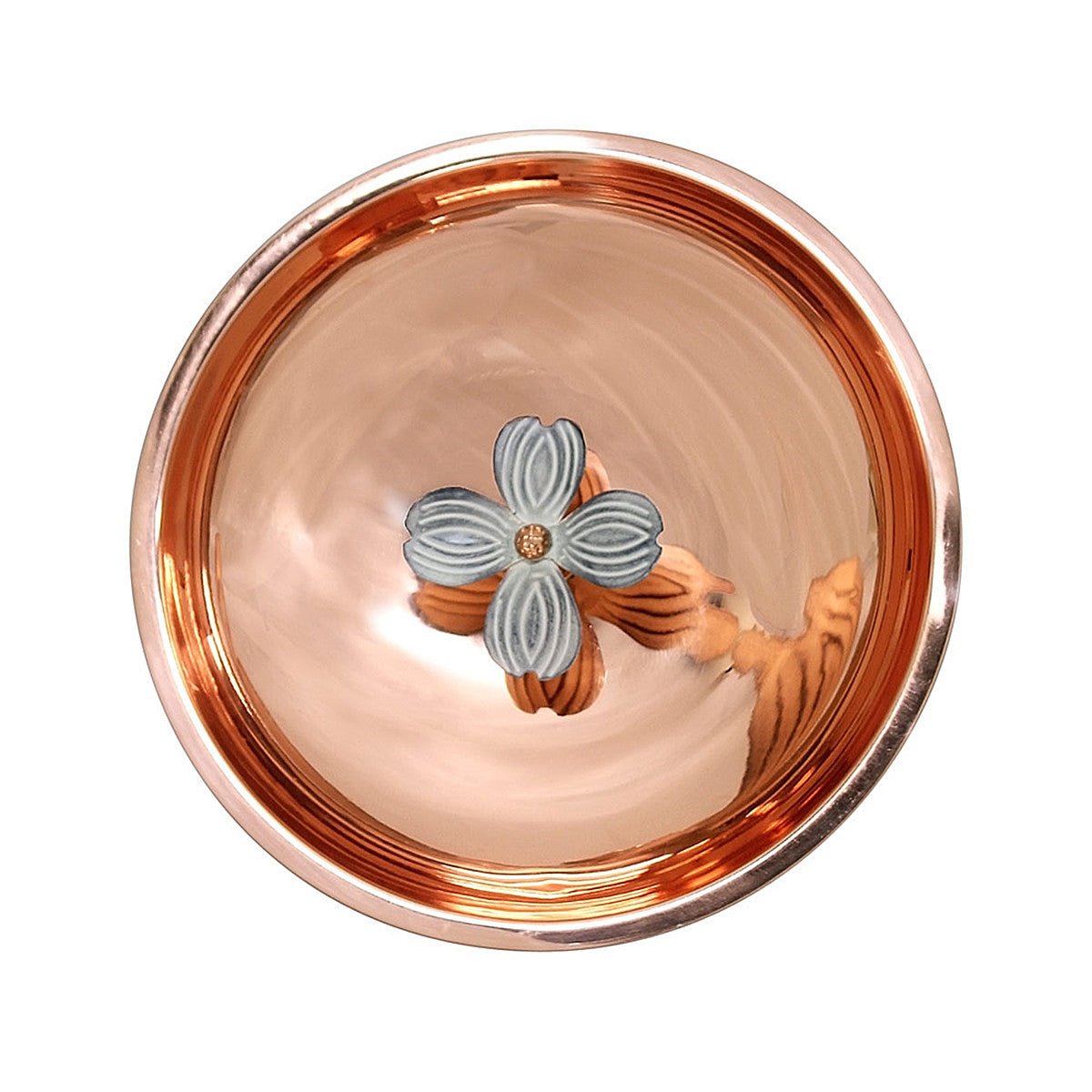 Copper Plated Dogwood Birdbath - Shop-orias