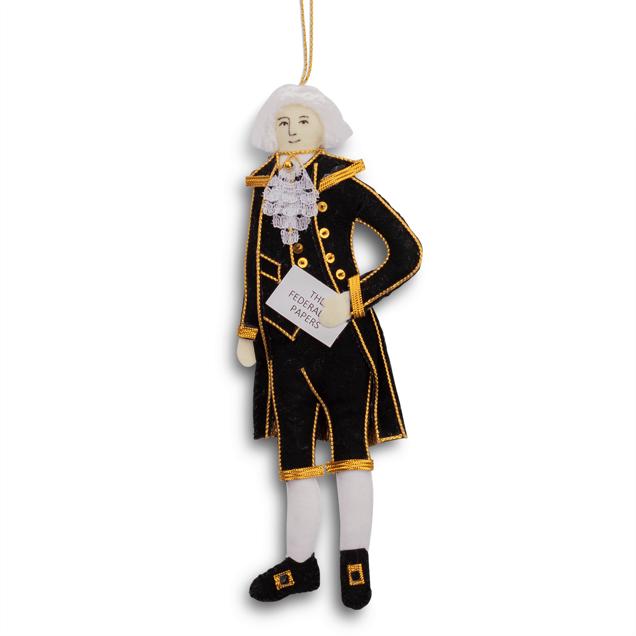 Embroidered Alexander Hamilton Ornament - Shop-orias