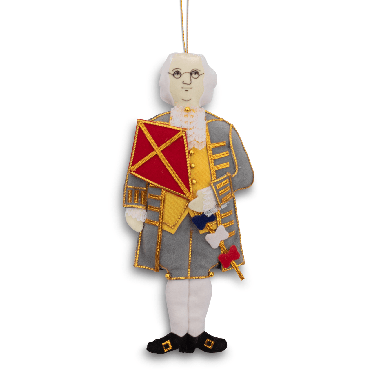 Embroidered Ben Franklin Ornament - Shop-orias