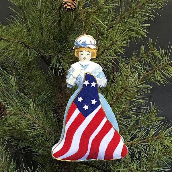 Embroidered Betsy Ross Ornament - Shop-orias