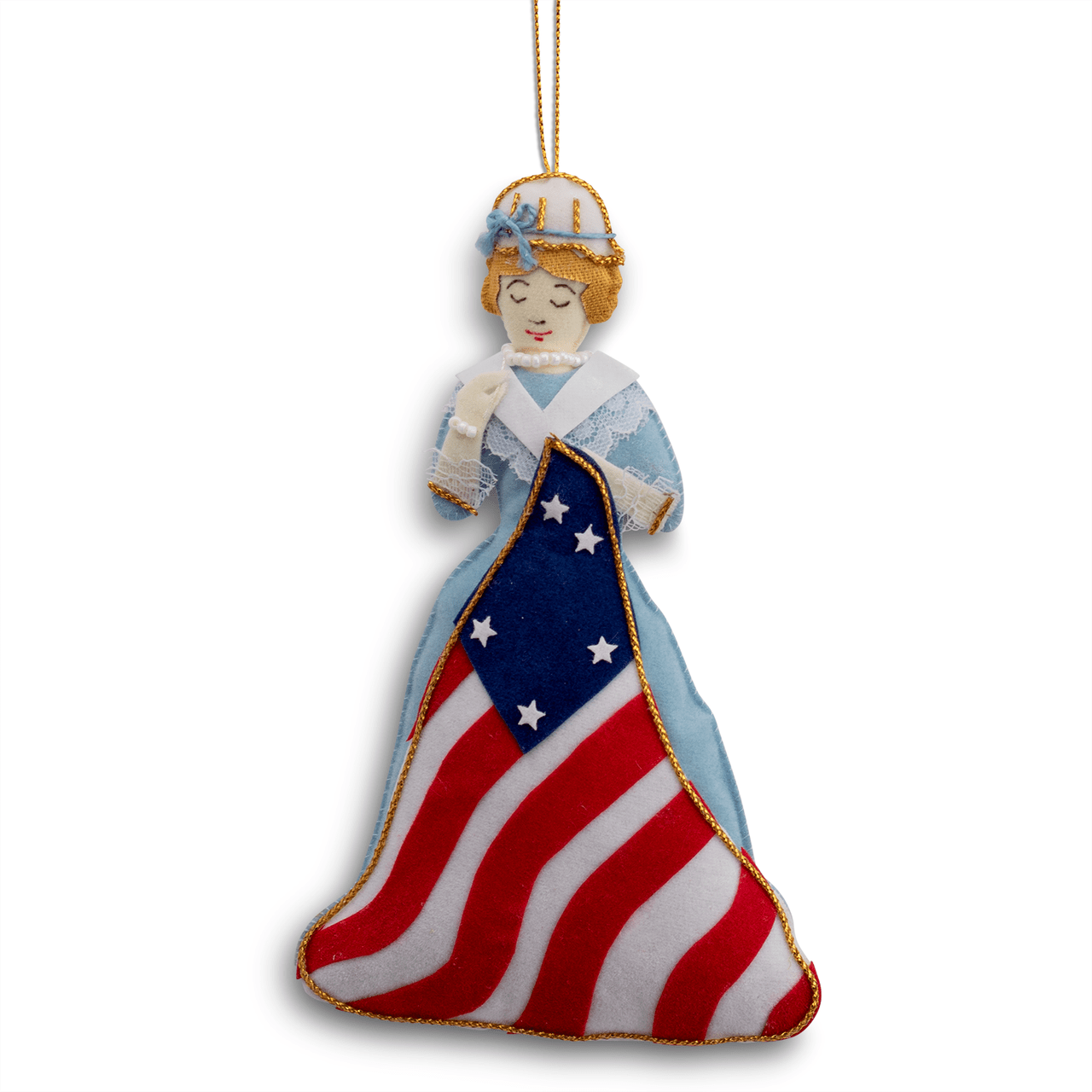 Embroidered Betsy Ross Ornament - Shop-orias