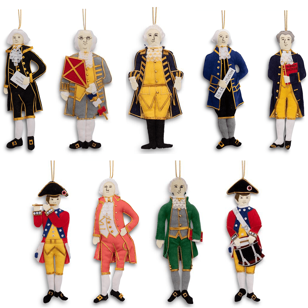 Embroidered Fabric Ornaments (Set of 9) - Shop-orias
