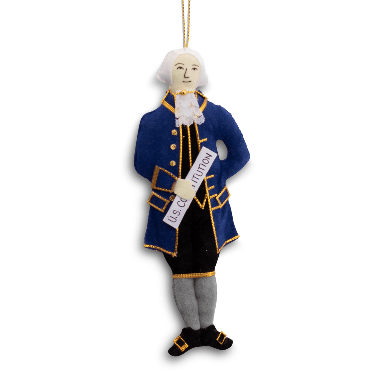Embroidered James Madison Ornament - Shop-orias