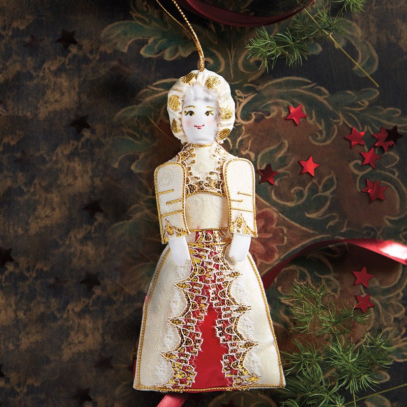 Embroidered Martha Washington Ornament - Shop-orias