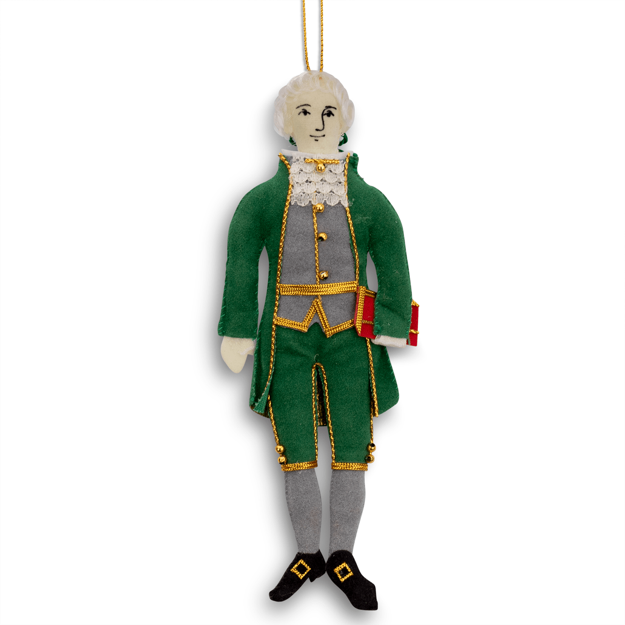 Embroidered Thomas Jefferson Ornament - Shop-orias