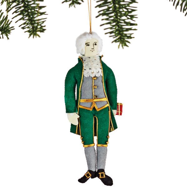 Embroidered Thomas Jefferson Ornament - Shop-orias