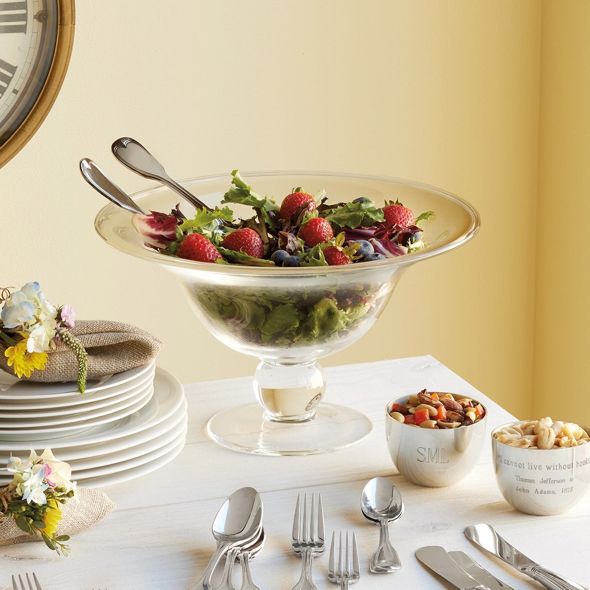 Glass Pedestal Bowl - Shop-orias