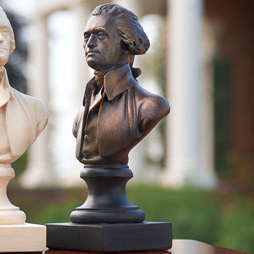 Houdon 12" Bronze Thomas Jefferson Bust - Shop-orias