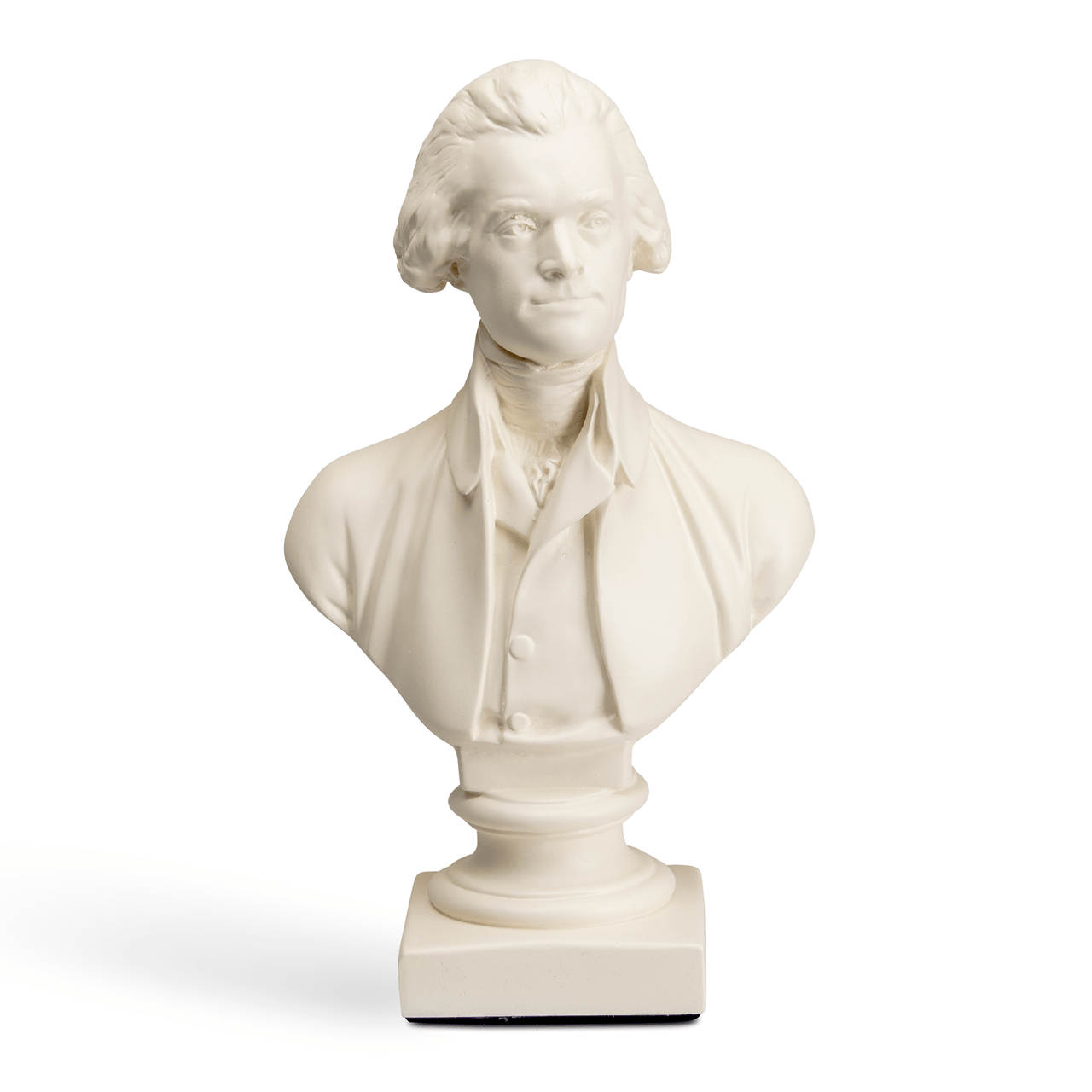 Houdon 12" White Thomas Jefferson Bust - Shop-orias