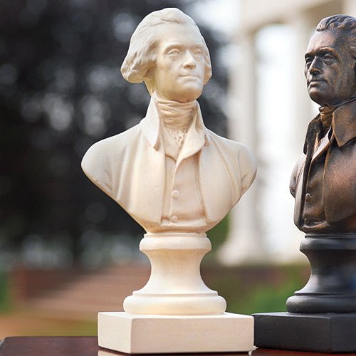 Houdon 8" White Thomas Jefferson Bust - Shop-orias