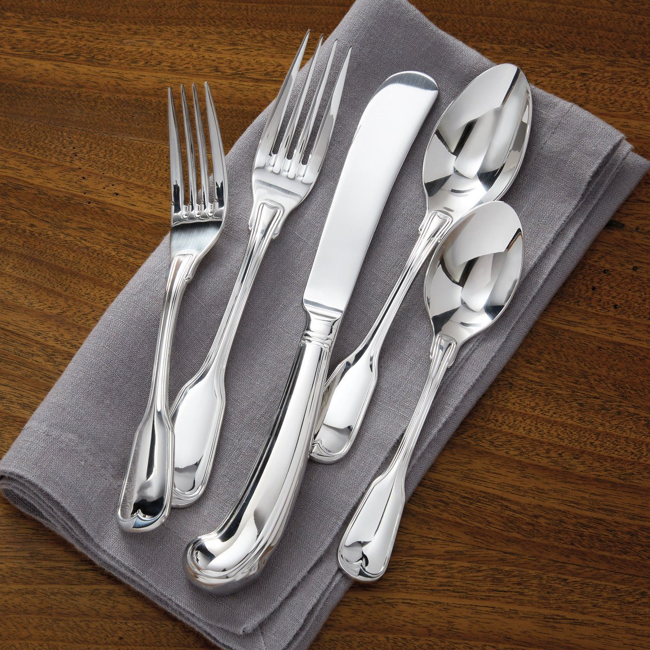 Jefferson Flatware: 5 - Piece Place Setting - Shop-orias