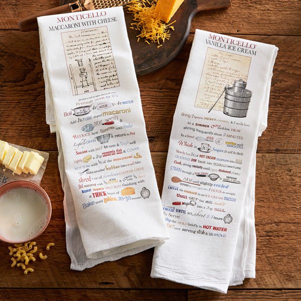 Jefferson's Recipe Cotton Dish Towel Set - Shop-orias