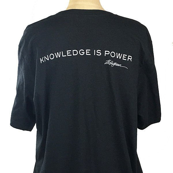 Knowledge is Power Quote T-Shirt - Shop-orias