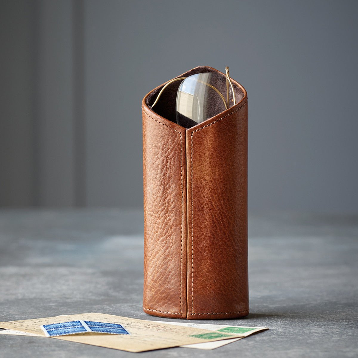 Leather Eyeglass Stand - Shop-orias