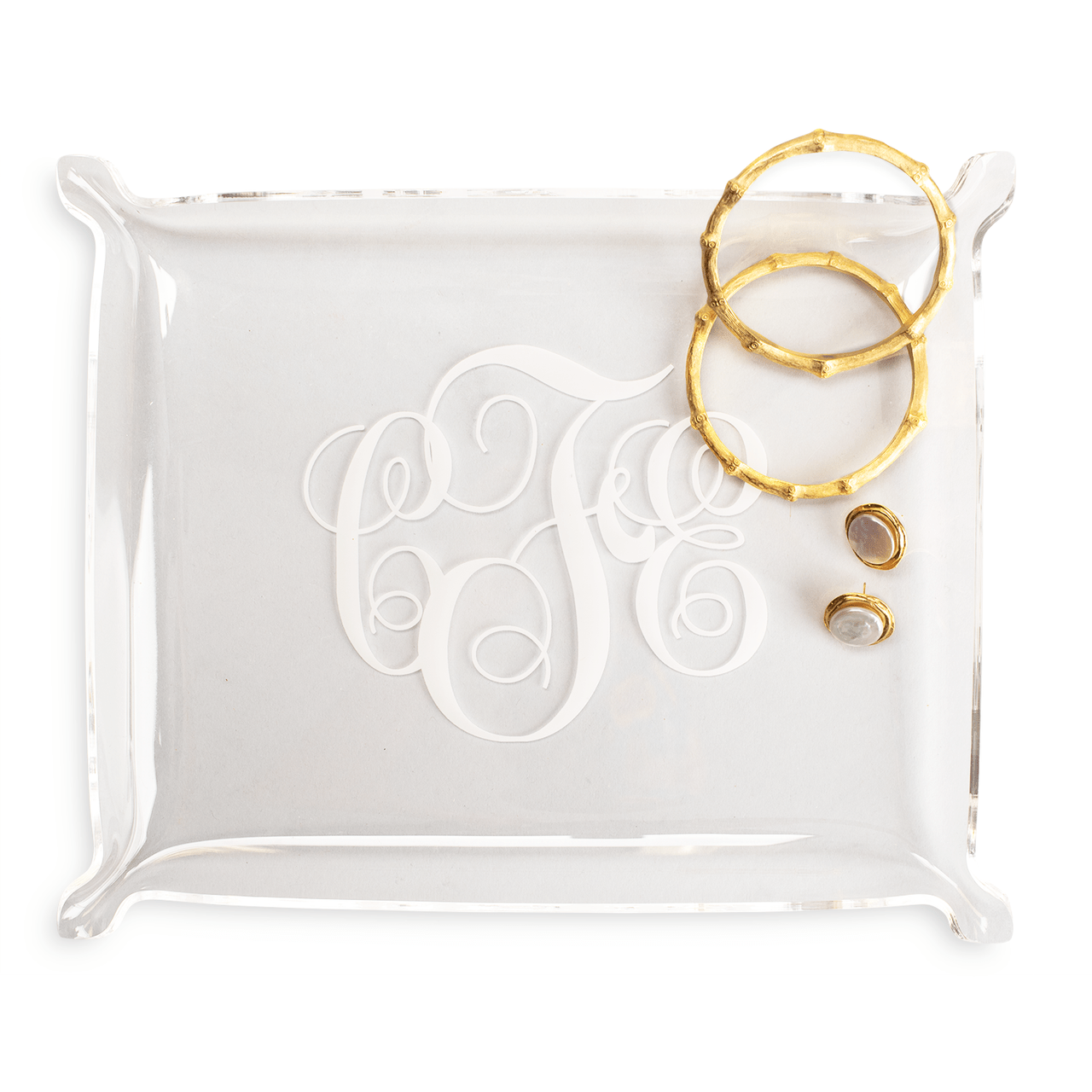 Monogrammed Acrylic Tray - Shop-orias
