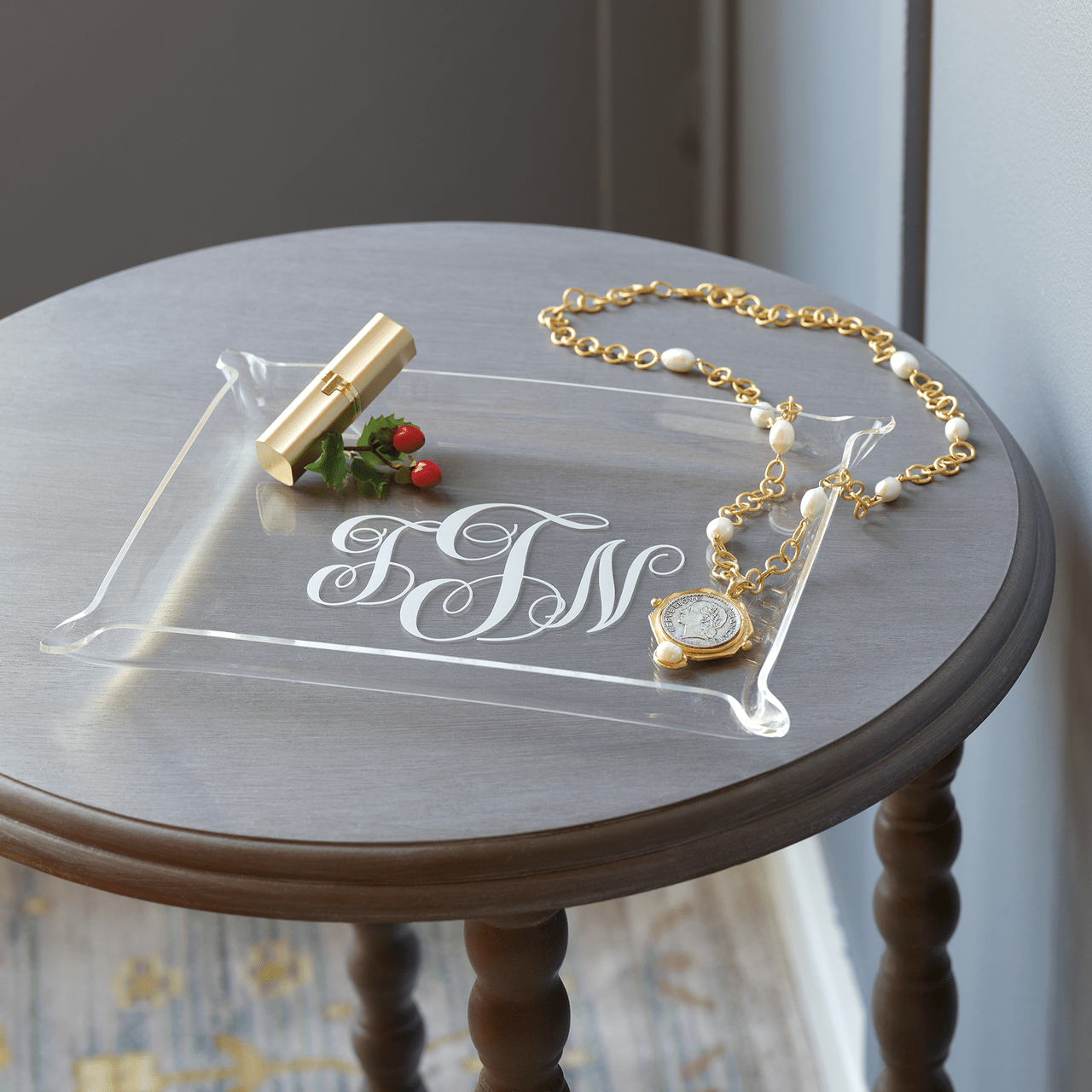 Monogrammed Acrylic Tray - Shop-orias