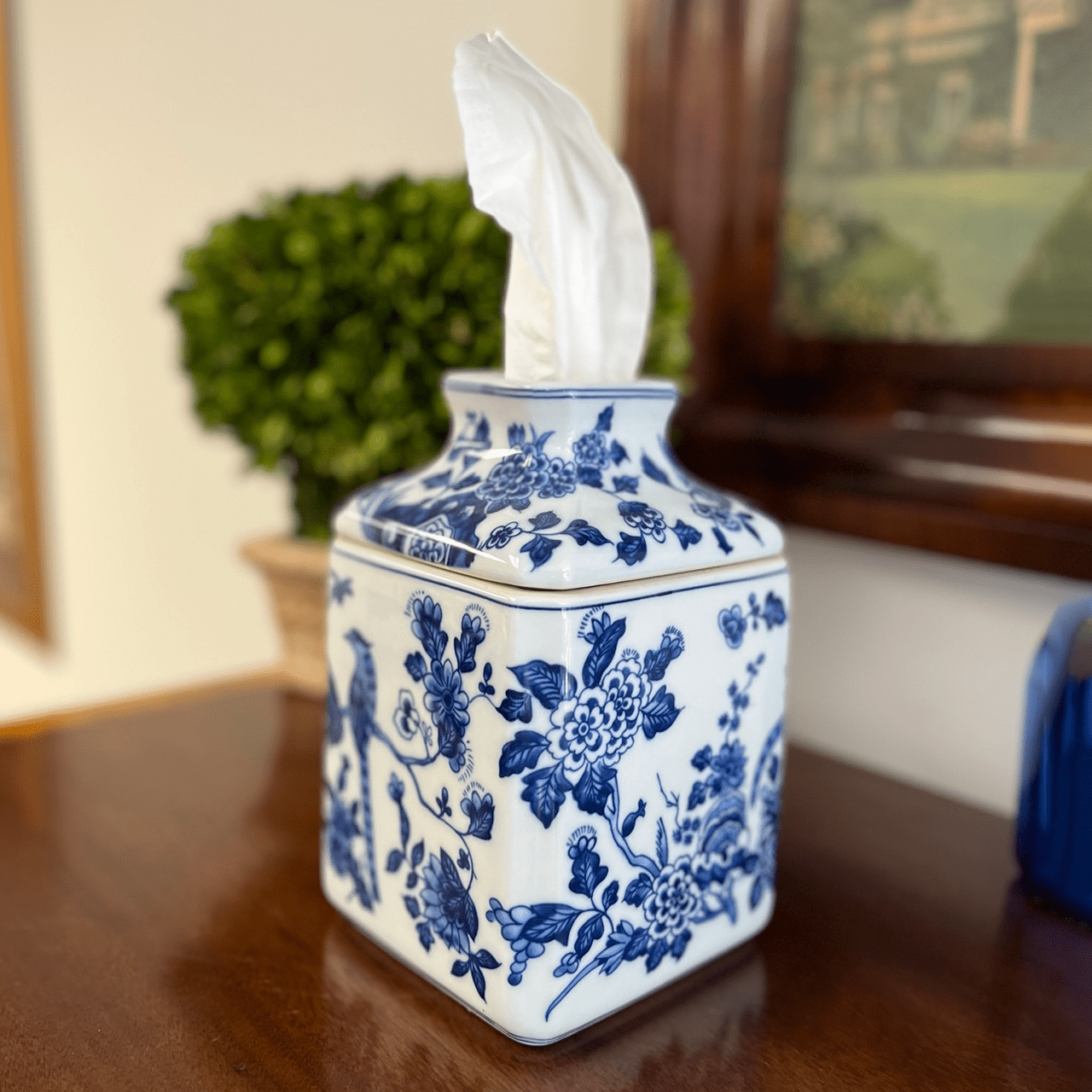 Monticello Birds Tissue Box Holder - Shop-orias
