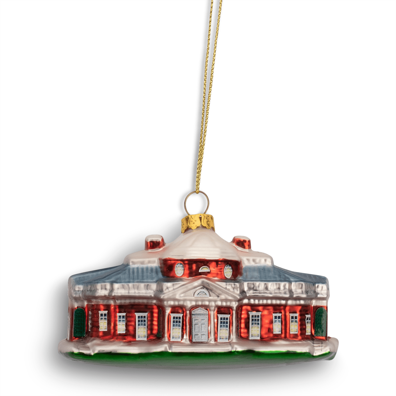 Monticello Blown Glass Ornament - Shop-orias
