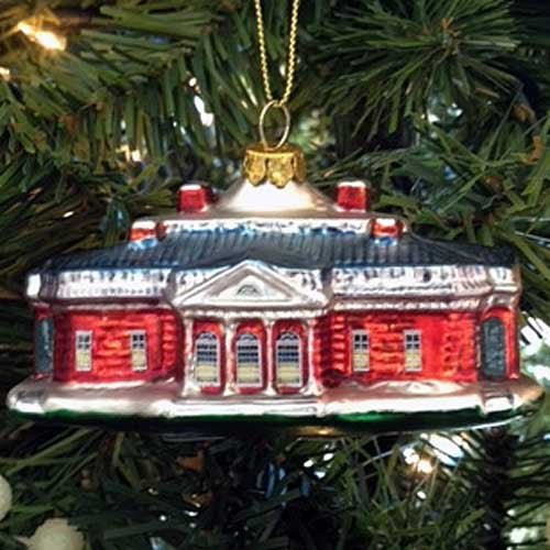 Monticello Blown Glass Ornament - Shop-orias