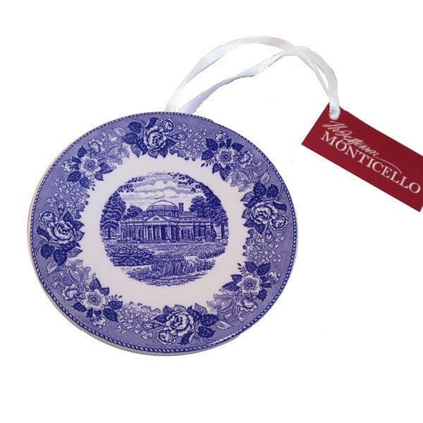 Monticello Blue Mini Plate Ornament - Shop-orias