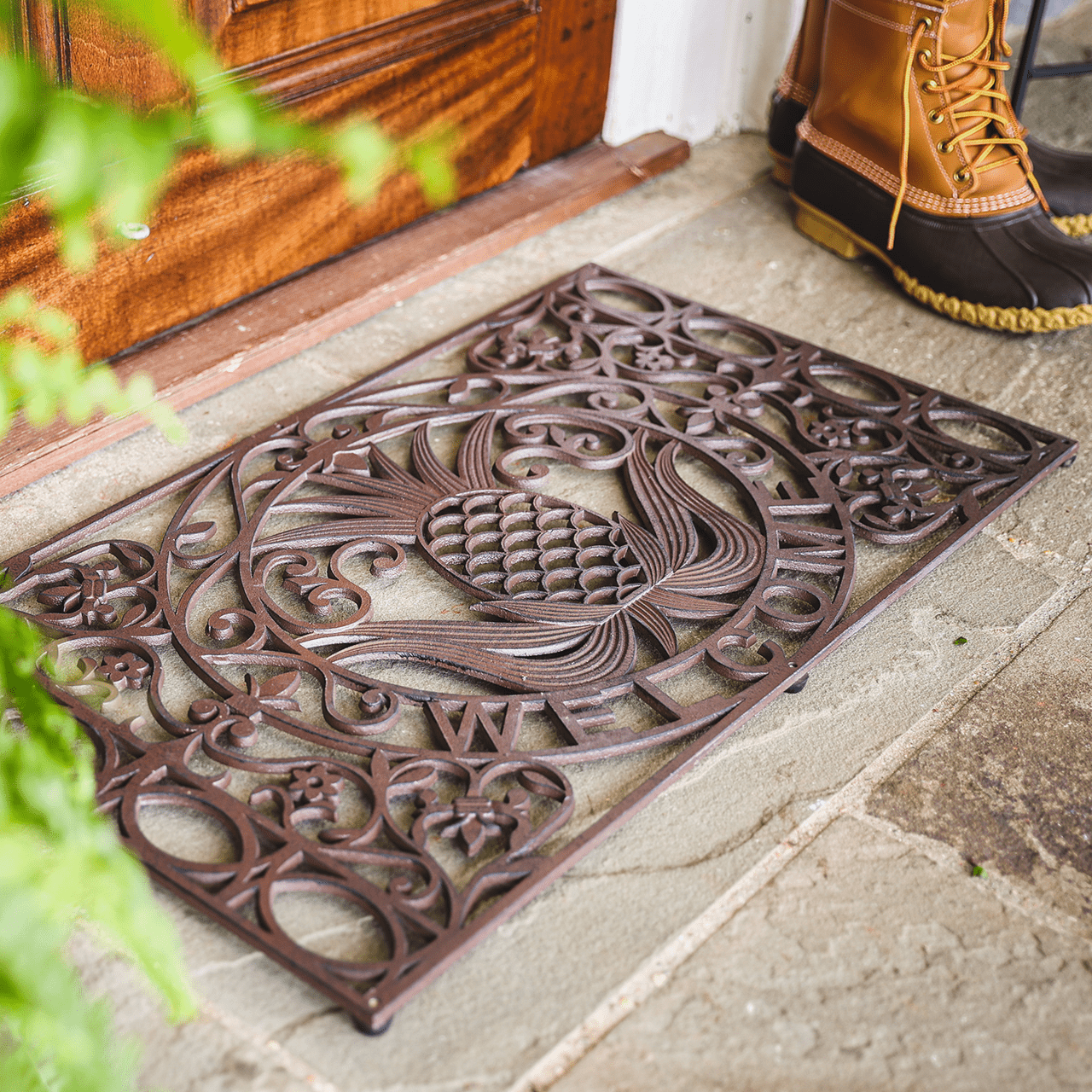 Monticello Cast Iron Pineapple Doormat - Shop-orias