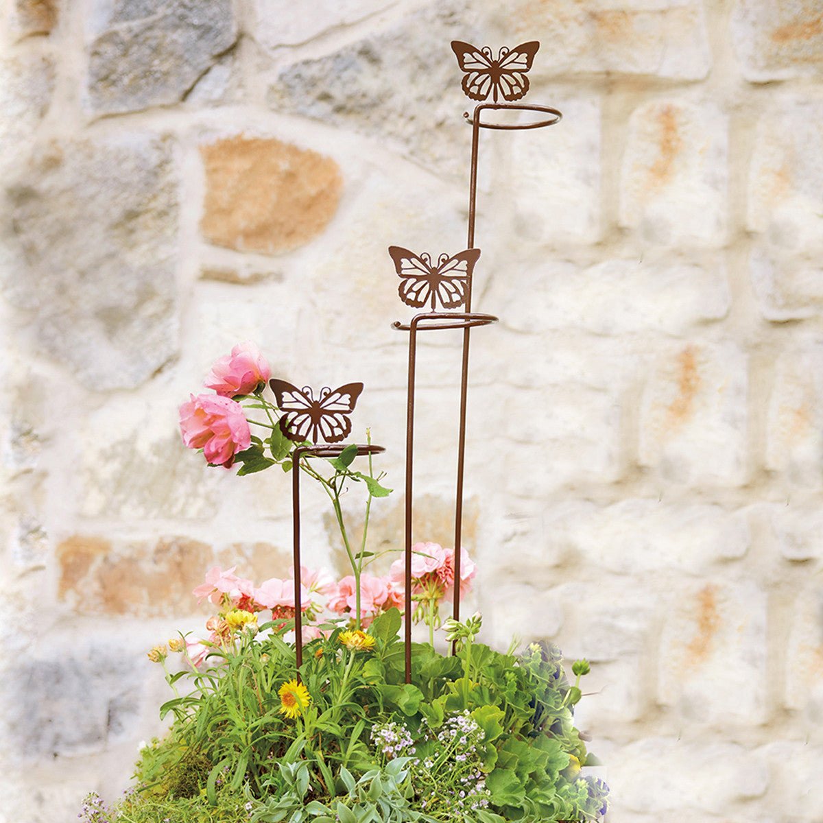 Monticello Monarch Butterfly Plant Support Set - Shop-orias
