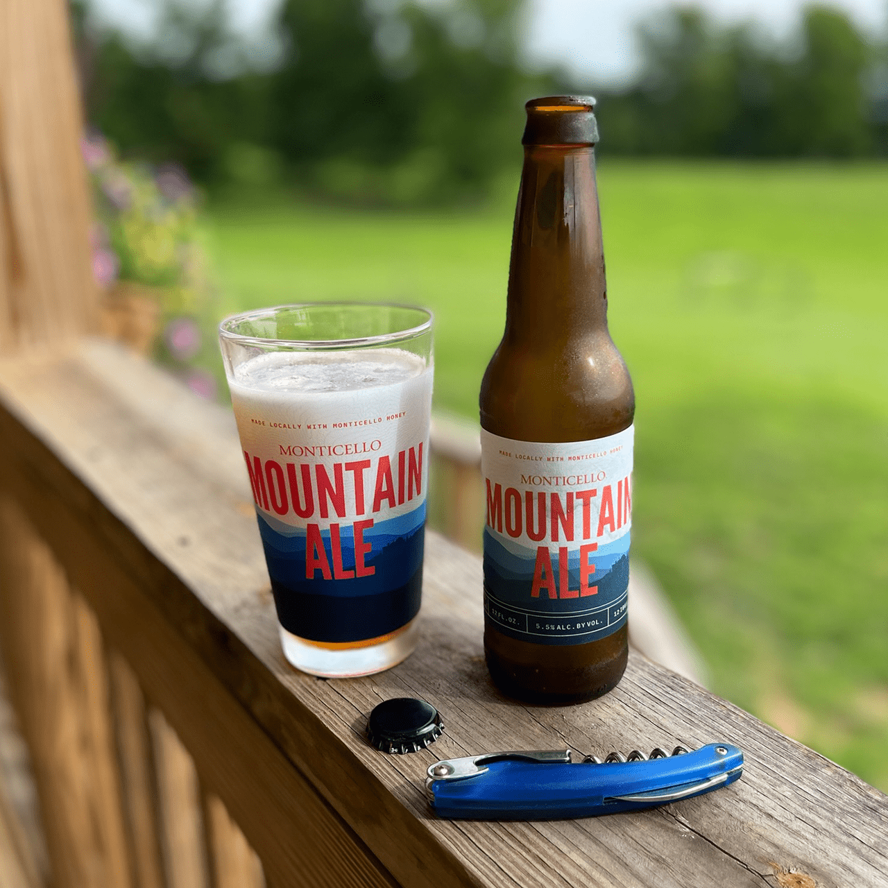 Monticello Mountain Ale Pint Glass - Shop-orias
