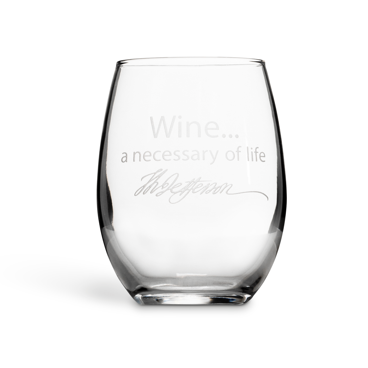 Monticello "Necessary" Wine Glass - Shop-orias