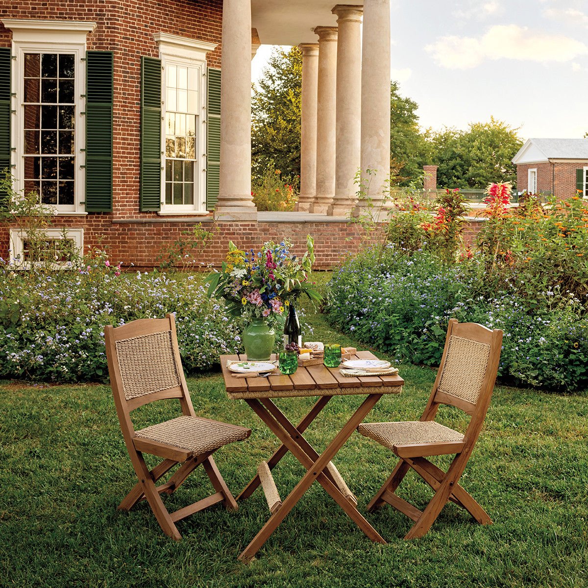 Monticello Teak Table and Chairs - Shop-orias