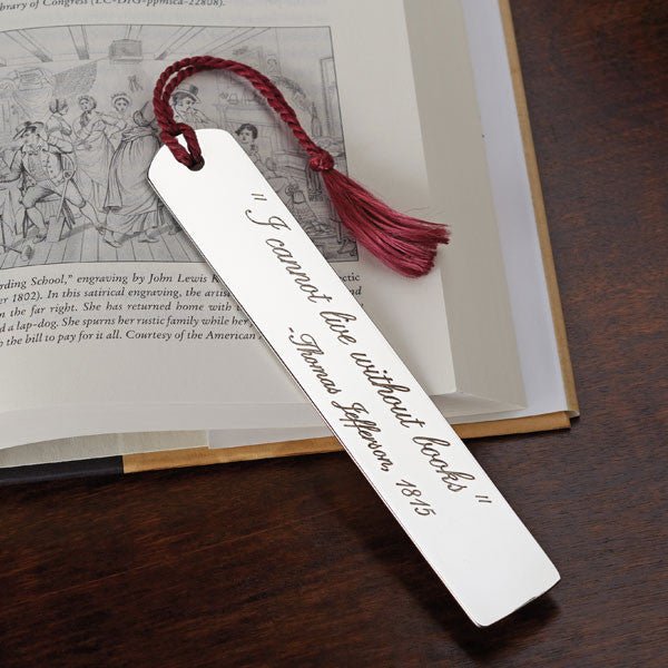 Pewter Engraved Bookmark - Shop-orias