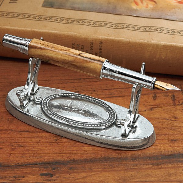 Pewter Personalized Pen Holder - Shop-orias
