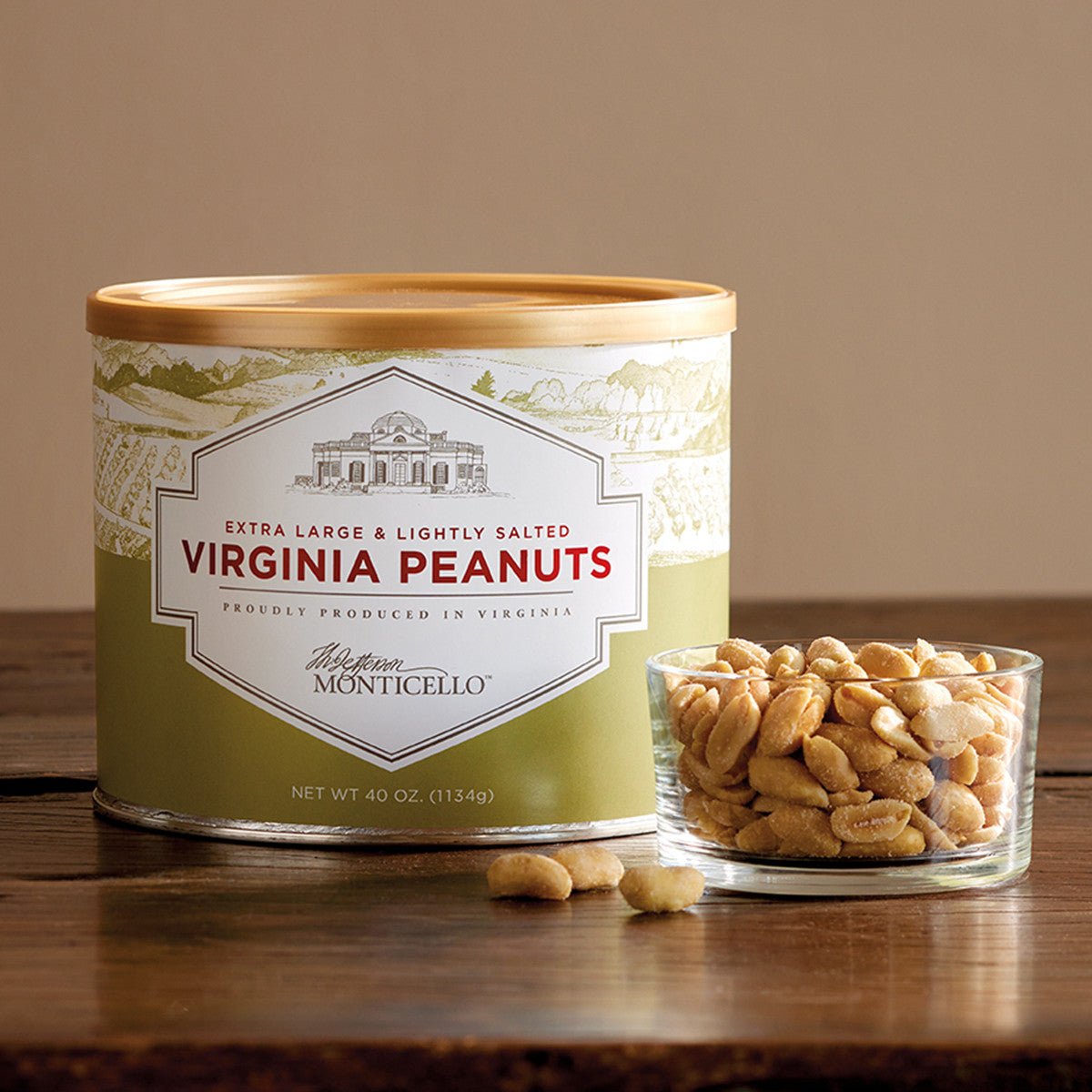 Salted Roasted Virginia Peanuts 40 oz. - Shop-orias