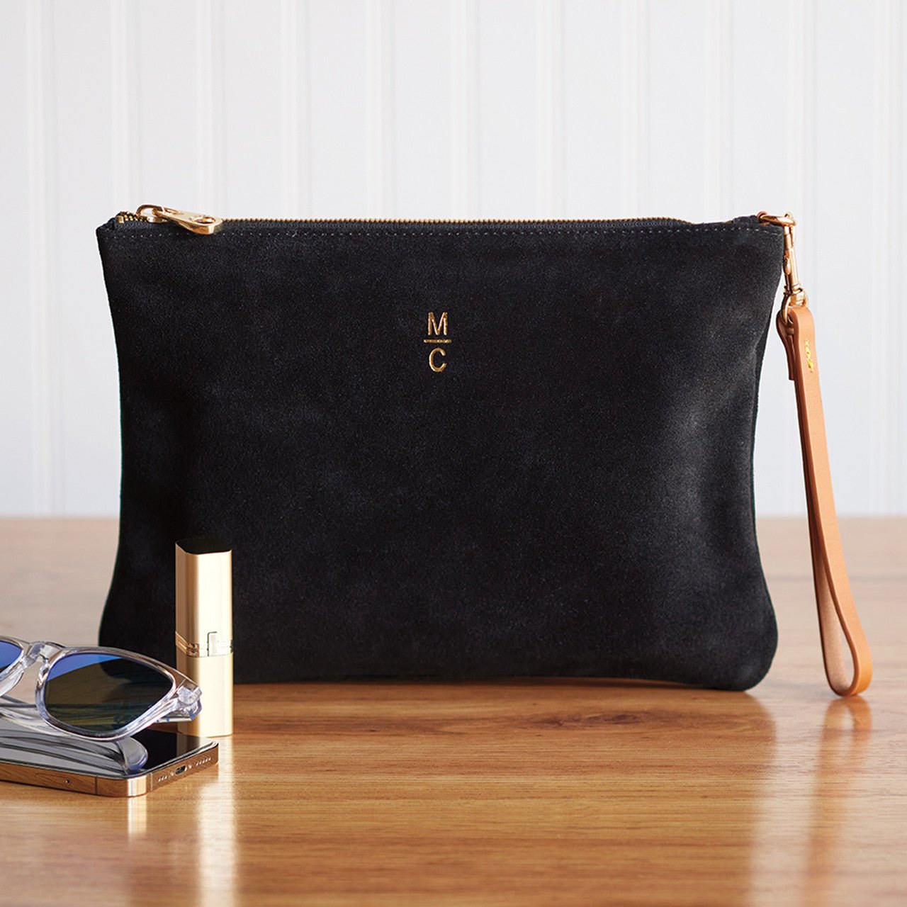 Sophia Suede Clutch - Shop-orias