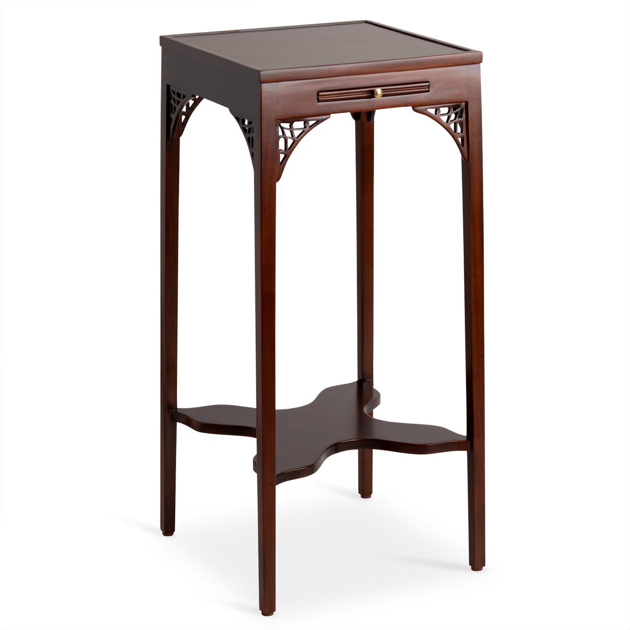 Urn Stand Mahogany Side Table - Shop-orias